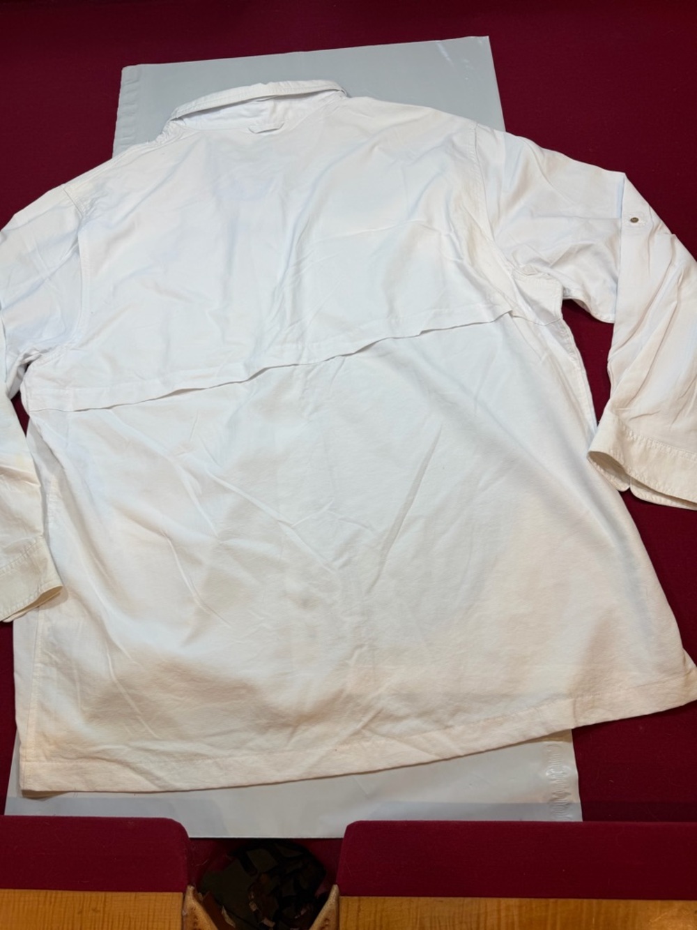Natural Gear Fishing Shirt Men’s XL NEW white nylon Long Sleeve Vented Utility - Picture 2 of 16